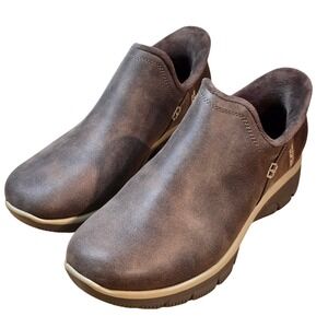 Sketchers Easy Going Modern Hour Womens Bootie Size 7.5 Vegan Chocolate Slip In